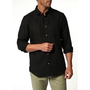 NWT Ben Sherman Linen Blend Mod Fit Long Sleeve Button Down Shirt Men's Size XL